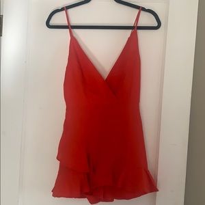 Red romper!